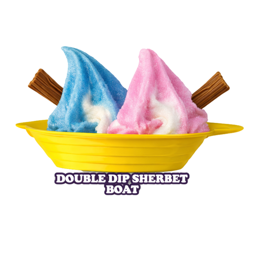 Double Dip Sherbet Boat